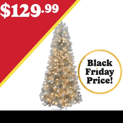 A Christmas Tree with lights