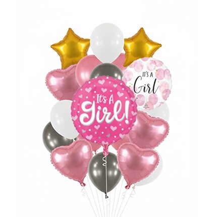 assortment of balloons for a girl