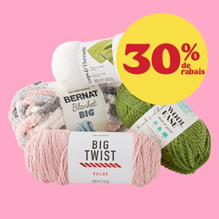 Yarn on pink background