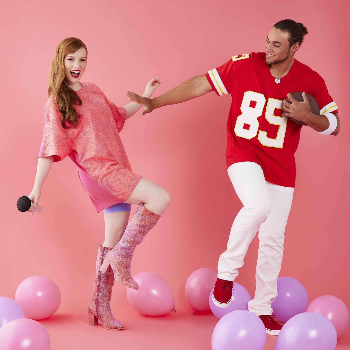 Taylor Swift and Travis Kelce inspired couples costume
