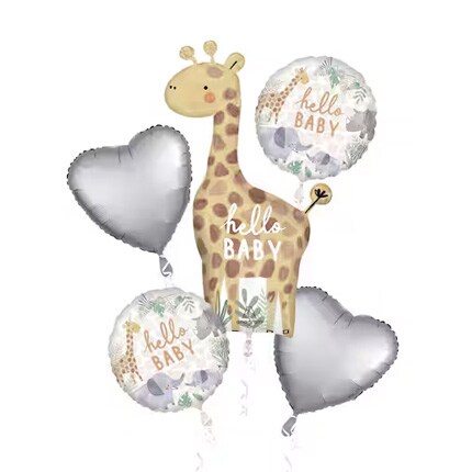 jungle themed balloons for baby birthday
