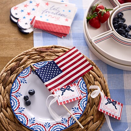 Red, white & blue party supplies