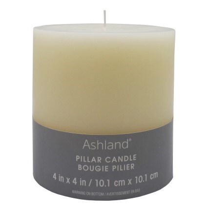 ivory pillar candle