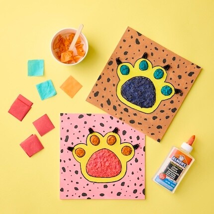 Image of the textured paper art project