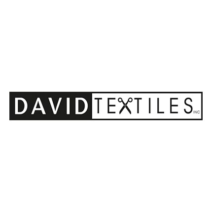 david textiles logo in black and white 