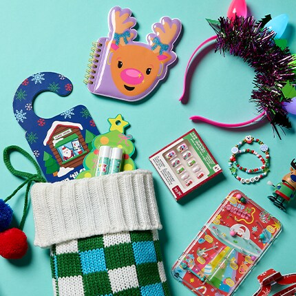 gift bags and wrapped boxes