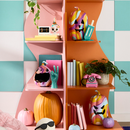 70s inspired halloween decor