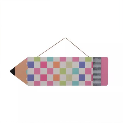 Teacher supplies pencil checker bulletin board