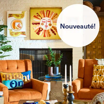 Jonathan Adler blue decor and wall art