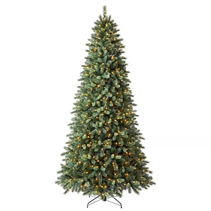 Green Christmas Tree with Warm lights