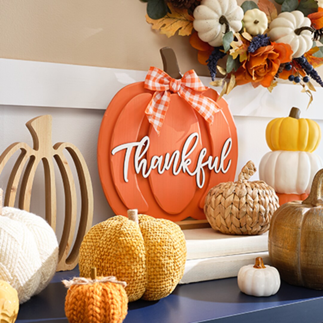 Fall inspired tabletop decorations