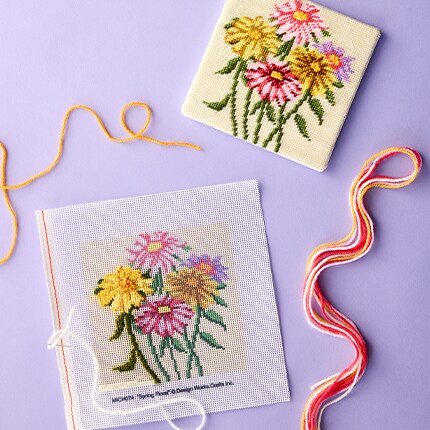 fabric in blue and white print