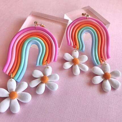 rainbow earrings