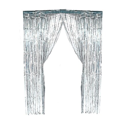 silver foil curtains