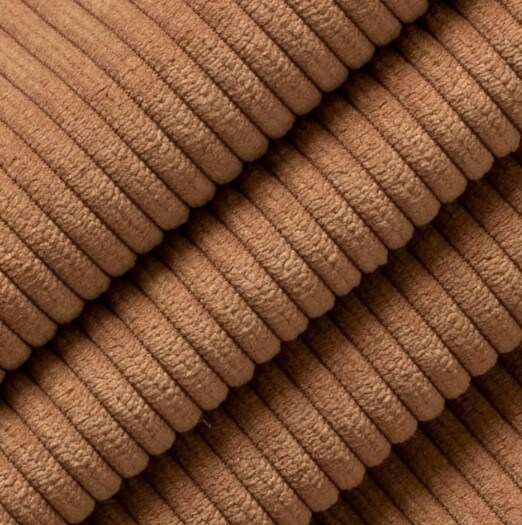 Brown corduroy fabric