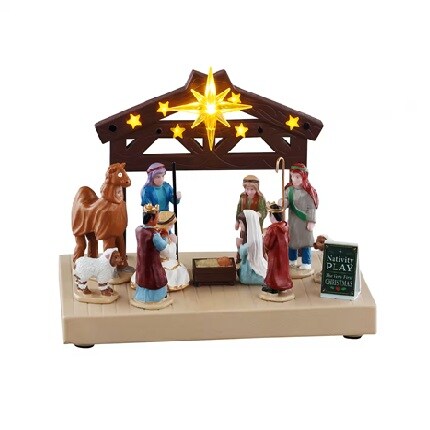 figurines of people in a nativity scene
