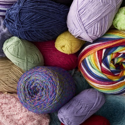 assorted color and sized yarn 
