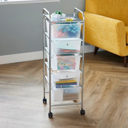 5 Drawer Rolling Cart by Simply Tidy®