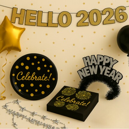 Celebrate Party supplies new years eve bundle