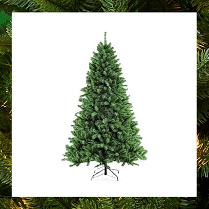 Christmas tree in a room 