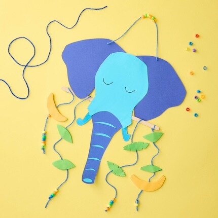 Image of the elephant wall hanging project