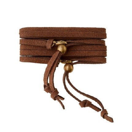sangles en cuir marron
