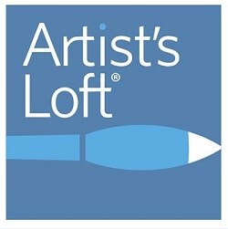 Artist's Loft logo in white text on blue square