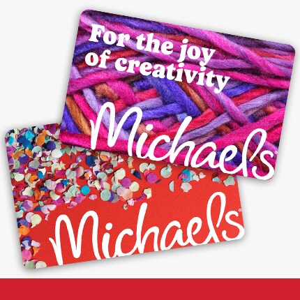 two Michaels gift cards