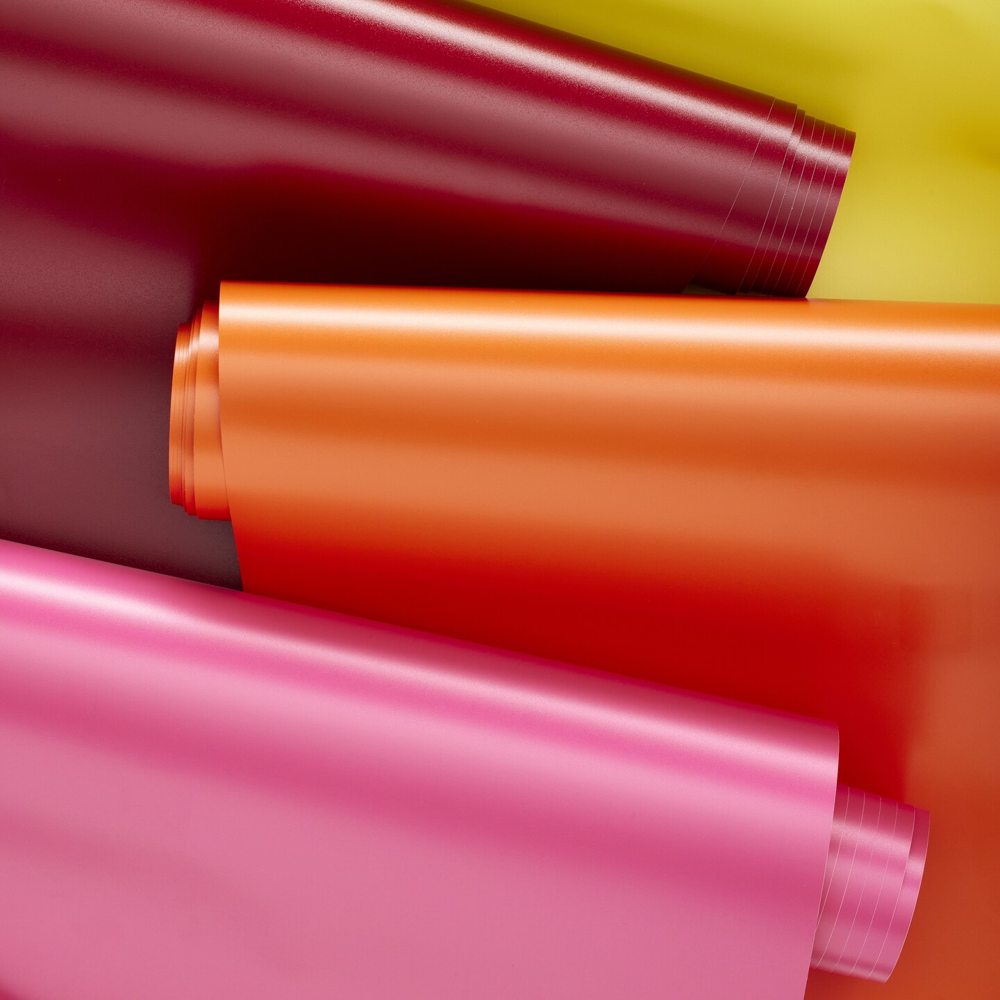 pink, orange, and dark red heat transfer vinyl