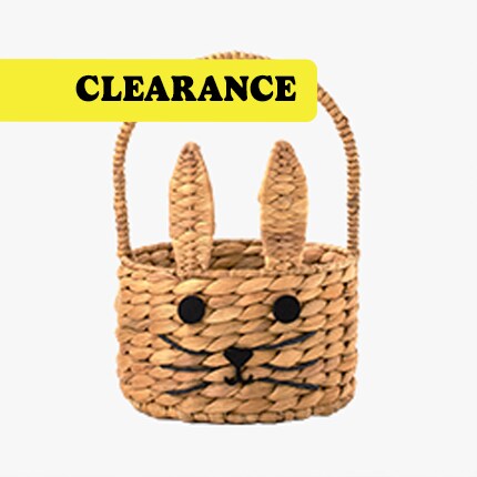 bunny shaped water hyacinth easter basket