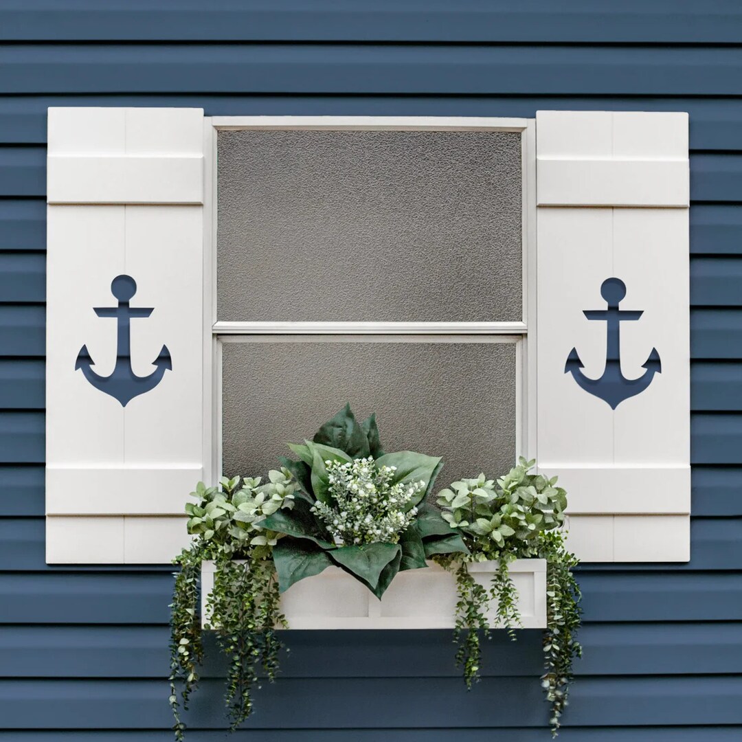 Coastal decor shutters