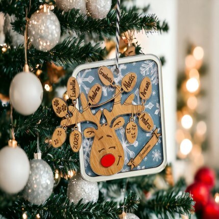 MakerPlace personalized christmas ornament 
