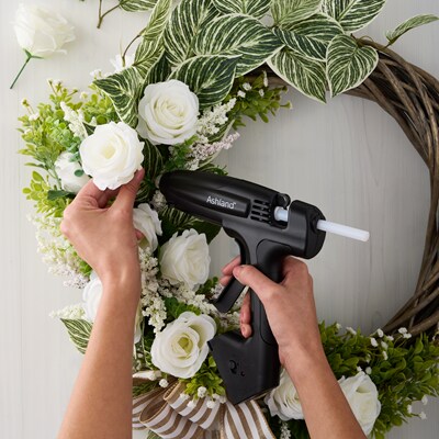 Orange and black glue gun