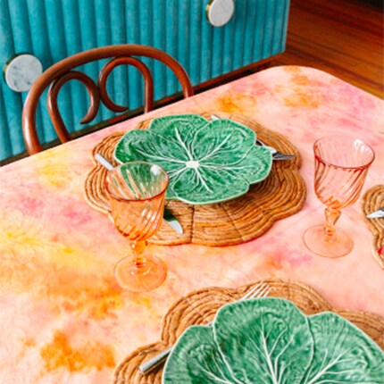 Basket & blue rit dye