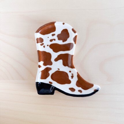 makerplace ceramic cowboy boot art on sale