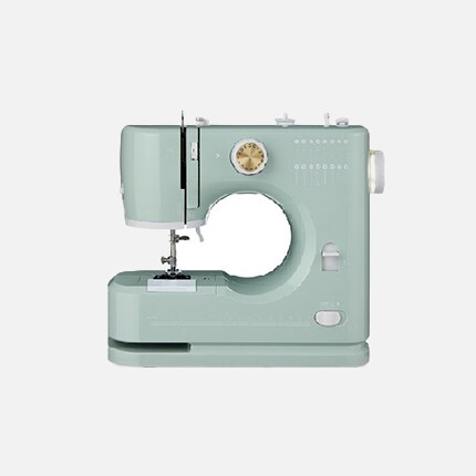 mint green sewing machine