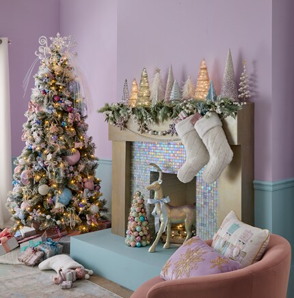 A Christmas tree with presents