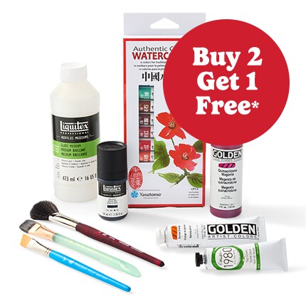paints mediums brushes on sale