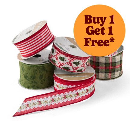 Christmas themed ribbon 