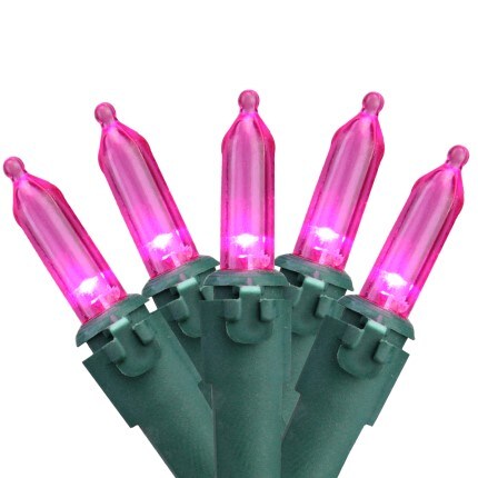pink christmas lights