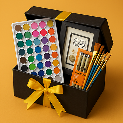 Black and gold gift box $10 & under gifts