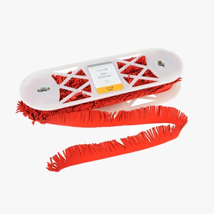 red fringe trim on spool