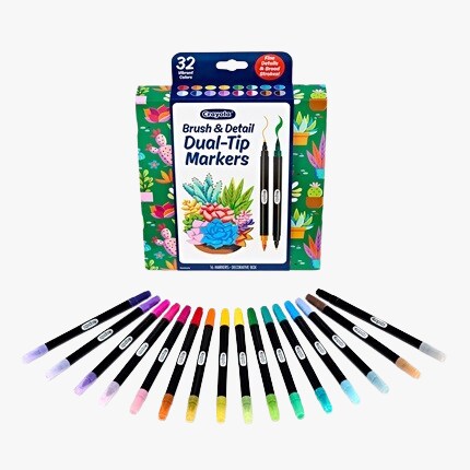 Crayola Brush & Detail dual-tip marker