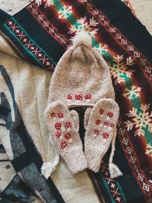 needle felted mittens