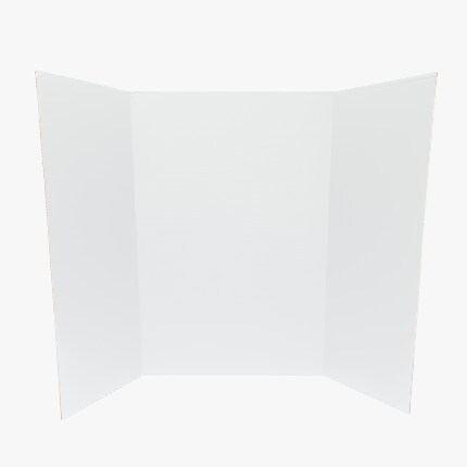 White corrugated posterboard