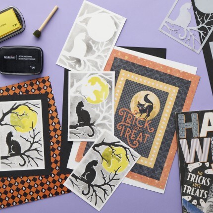 Halloween papercrafting supplies
