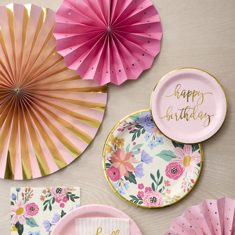 Party decorations in rainbow colors