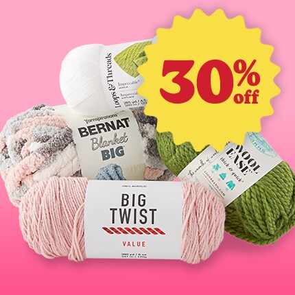 Yarn on pink background