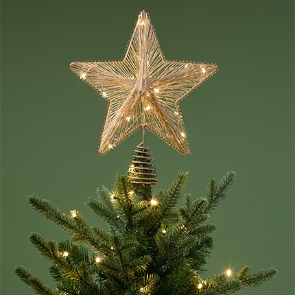 Christmas Tree Toppers: lighted star topper