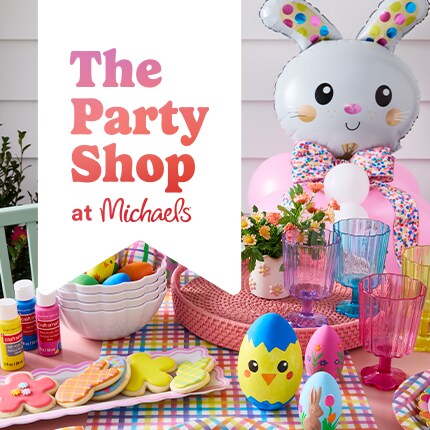 The Party shop logo and Easter party supplies